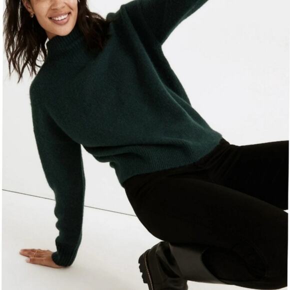 Nwtg Madewell Dillon Mock Neck Pullover Sweater Size L - Picture 1 of 6
